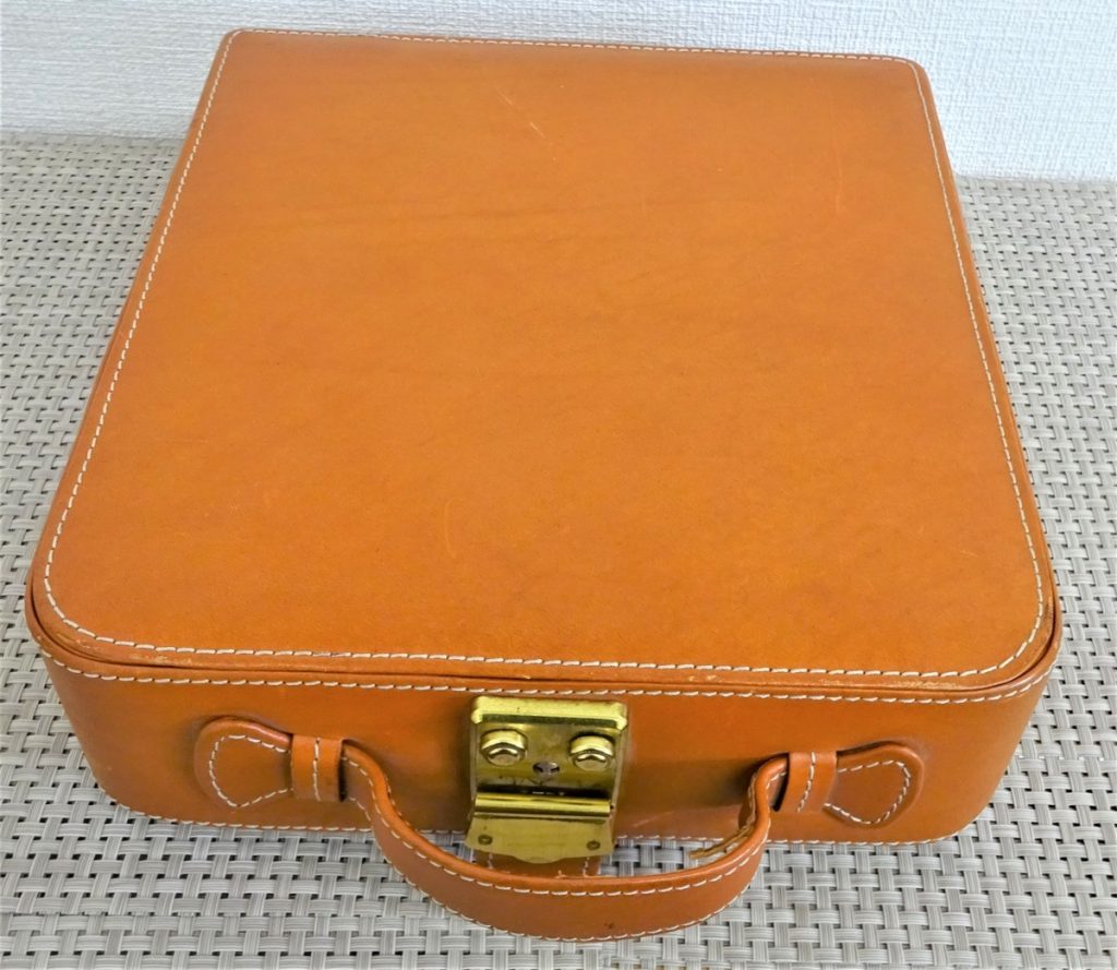 カミーユフォルネ ヴィンテージ ビンテージ CamilleFournet 時計収納ケース ボックス 持ち手付き 革 鍵付き