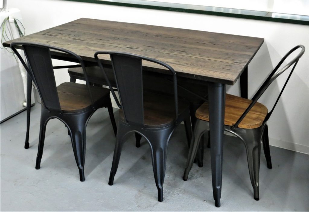 デレーナ テーブルチェア イス3脚 ベンチ長イス 1脚