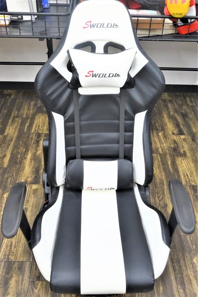 SWOLOL スゥオーロ ゲーミングチェア 座椅子タイプ SW－01 黒×白