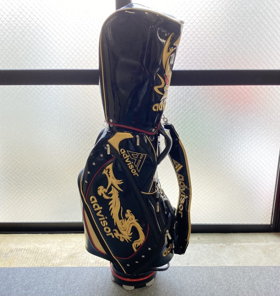 advisor　アドバイザー　昇龍デザイン　エナメル素材　ゴルフバッグ　キャディバッグ　キャディーバッグ