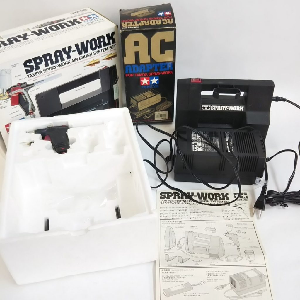 通電OK!!TAMIYA タミヤ SPRAY-WORK エアブラシシステムセット ACアダプタ 現状品