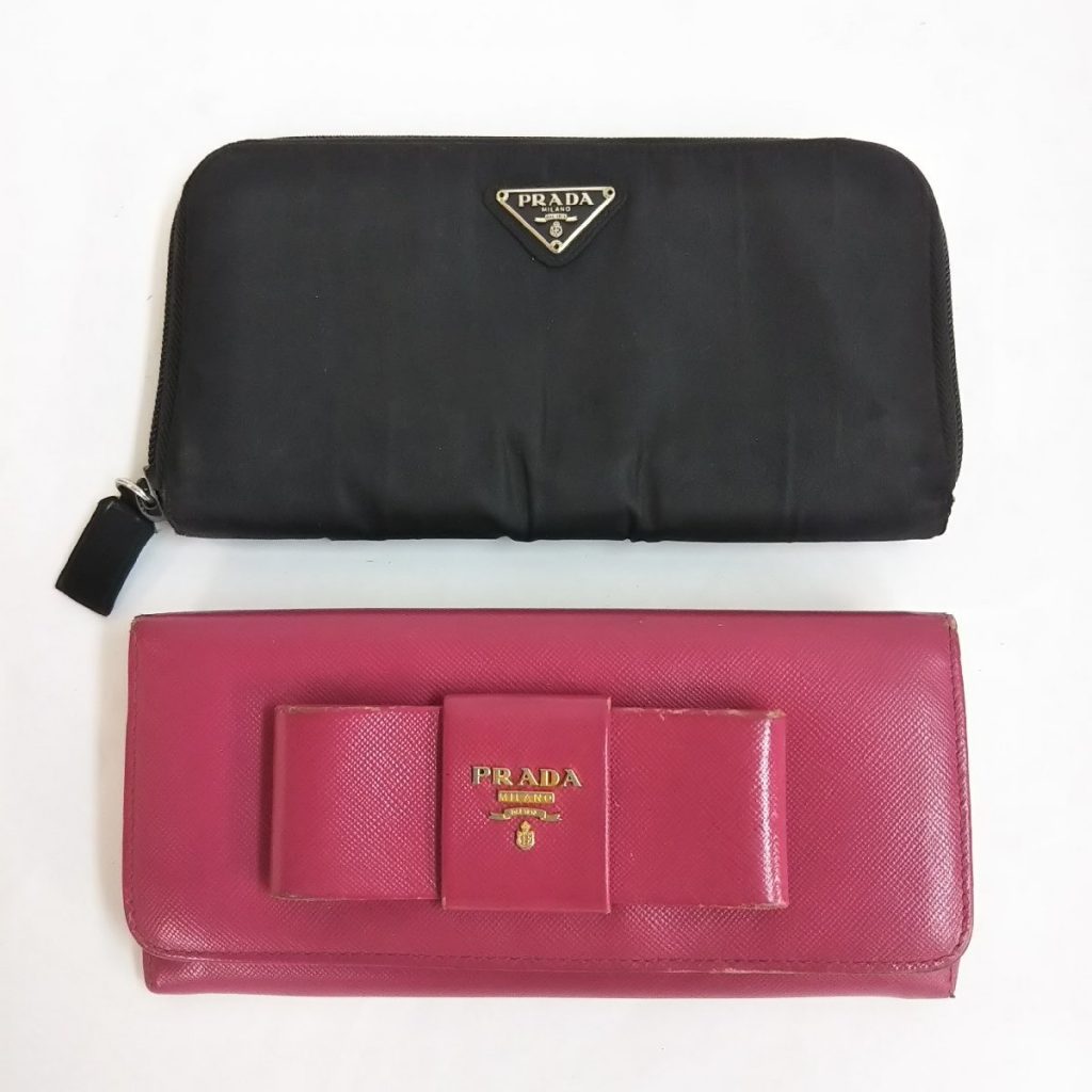 正規 PRADA プラダ 長財布2点セット ウォレット 現状品
