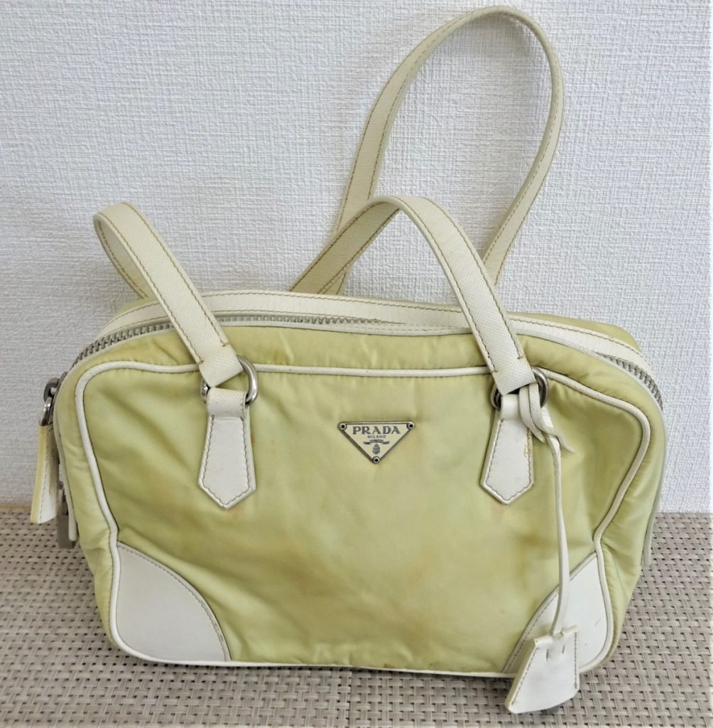 PRADA プラダ ハンドバッグ ミニバッグ トートバッグ ナイロン 白 ホワイト
