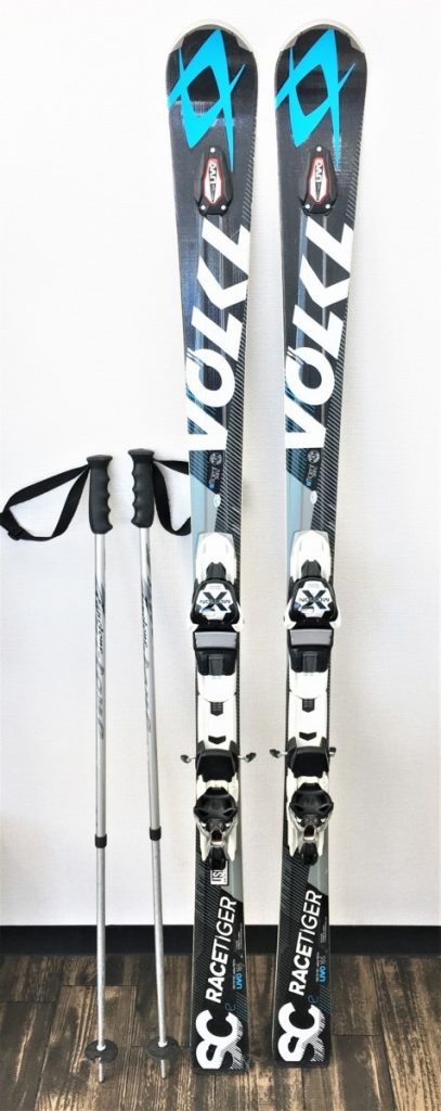 VOLKL RACETIGER SC UVO E 165cm FANCLONE ストック・ポール 100-120cm サイズ調整可能