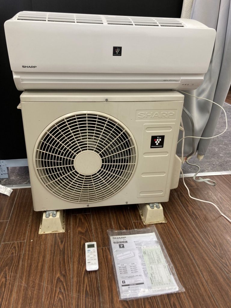 SHARP シャープ ルームエアコン プラズマクラスター AY-J22S 室外機 AU-J22SY リモコン付