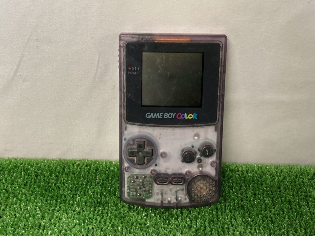簡易通電確認済み　Nintendo　任天堂　GAME BOY　ゲームボーイ　カラー　CGB-001　クリアパープル　スケルトン　本体のみ