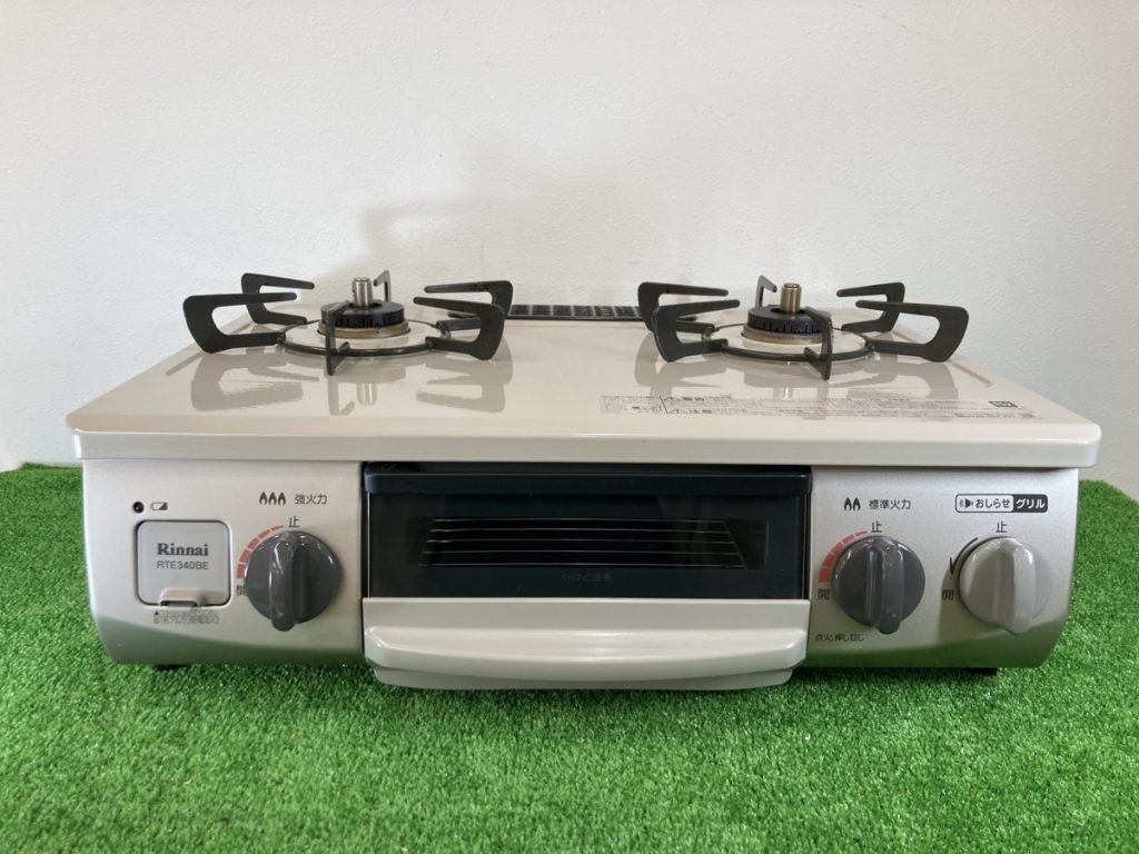 Rinnai リンナイ RTE340BEL LPガス用 RT34NJH ガスコンロ ガステーブル 強火・左側