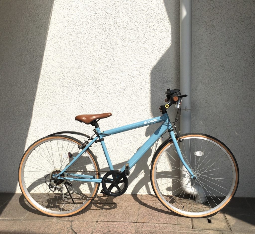 クロスバイク ALTAGE アルテージ ブルーグレー 26インチ 自転車 シマノ6段変速ギア ACR-001