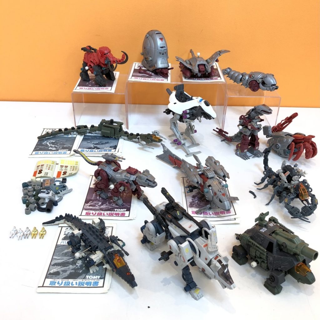 旧ゾイド 14体 コマンドウルフ カノントータス バリゲーター ヘルキャット ガイサック 小型 ゾイド まとめ トミー