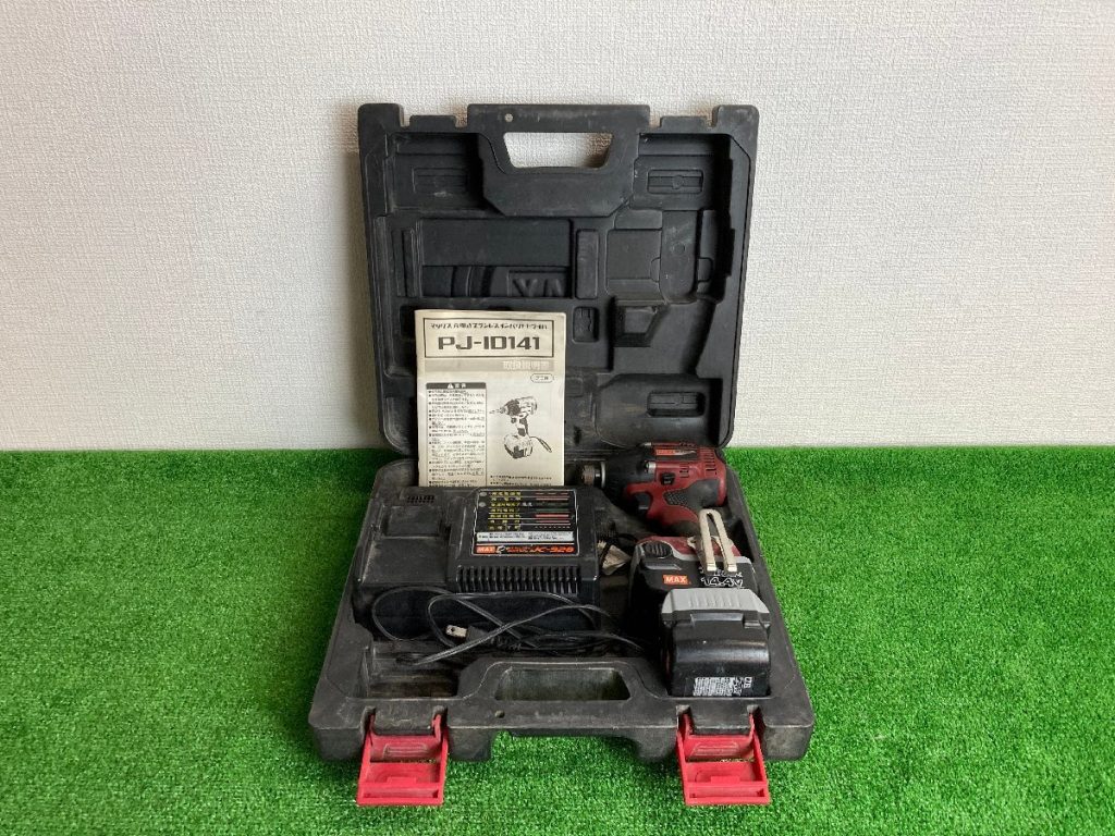 MAX　充電式ブラシレスインパクトドライバ　PJ-ID141　DC14.4V　リチウムイオン急速充電器付き 簡易通電確認のみ