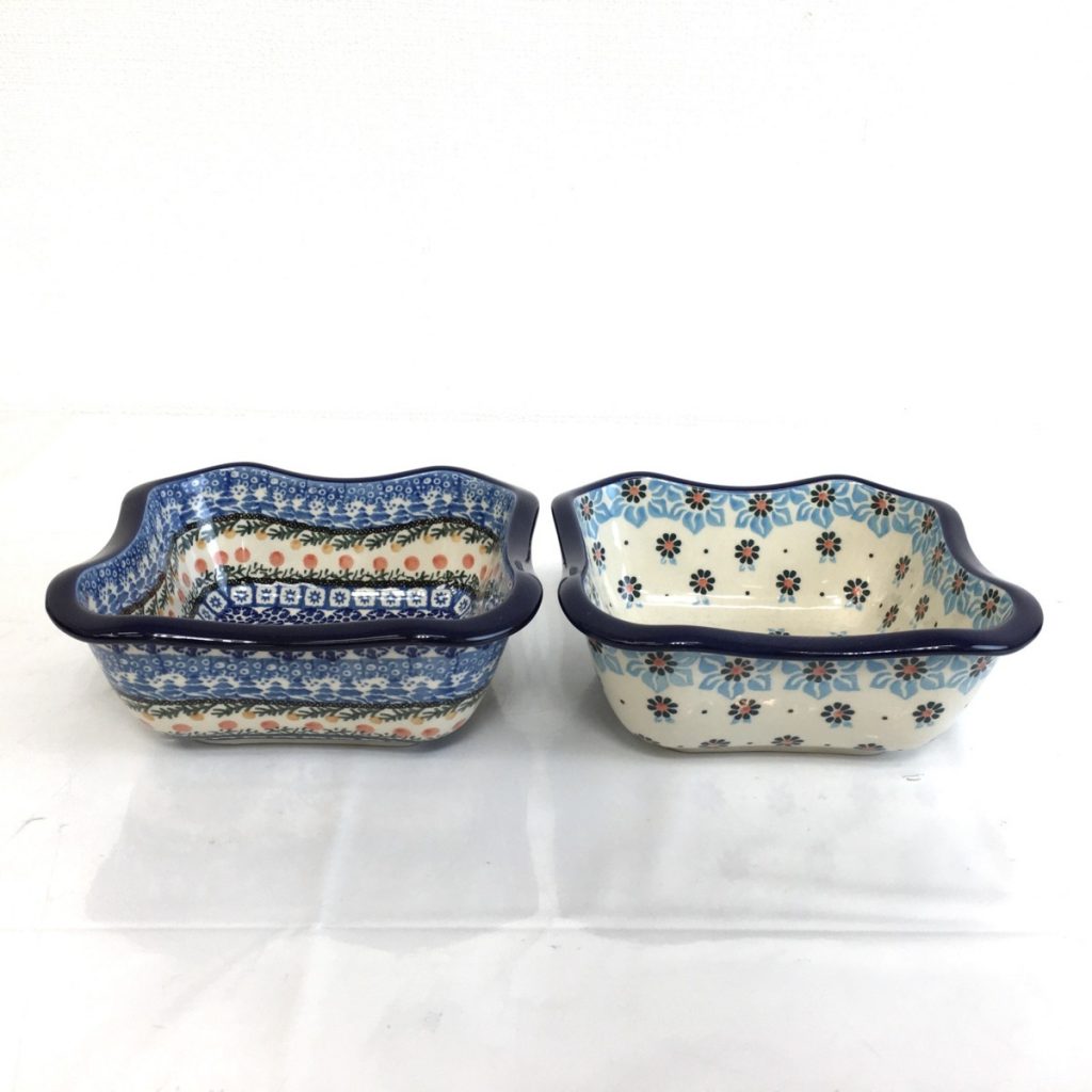 HAND MADE IN POLAND 四角皿 プレート ハンドメイド イン ポーランド UNIKAT