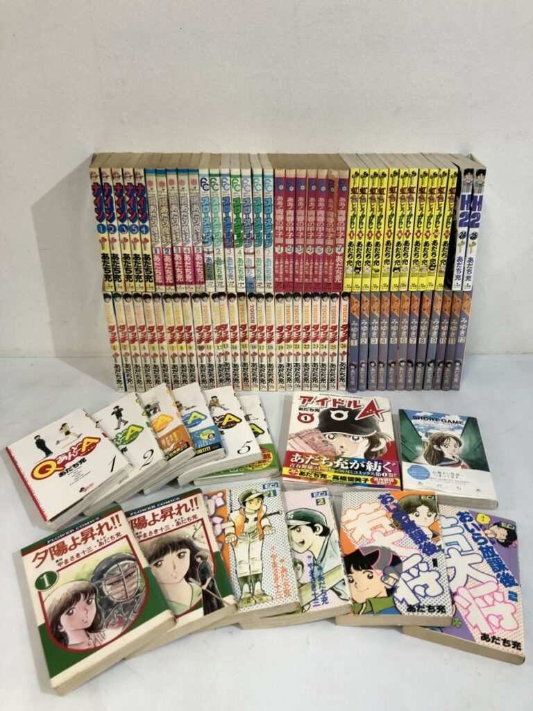 漫画セット 漫画まとめ あだち充 タッチ ナイン 陽あたり良好 スローステップ 泣き虫甲子園 虹色とうがらし みゆき