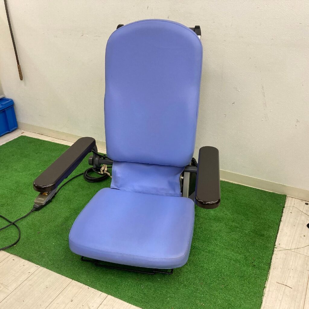 コムラ製作所 介護用 電動昇降座いす DSE　通電・動作確認済み エコライト 青 チェア 椅子