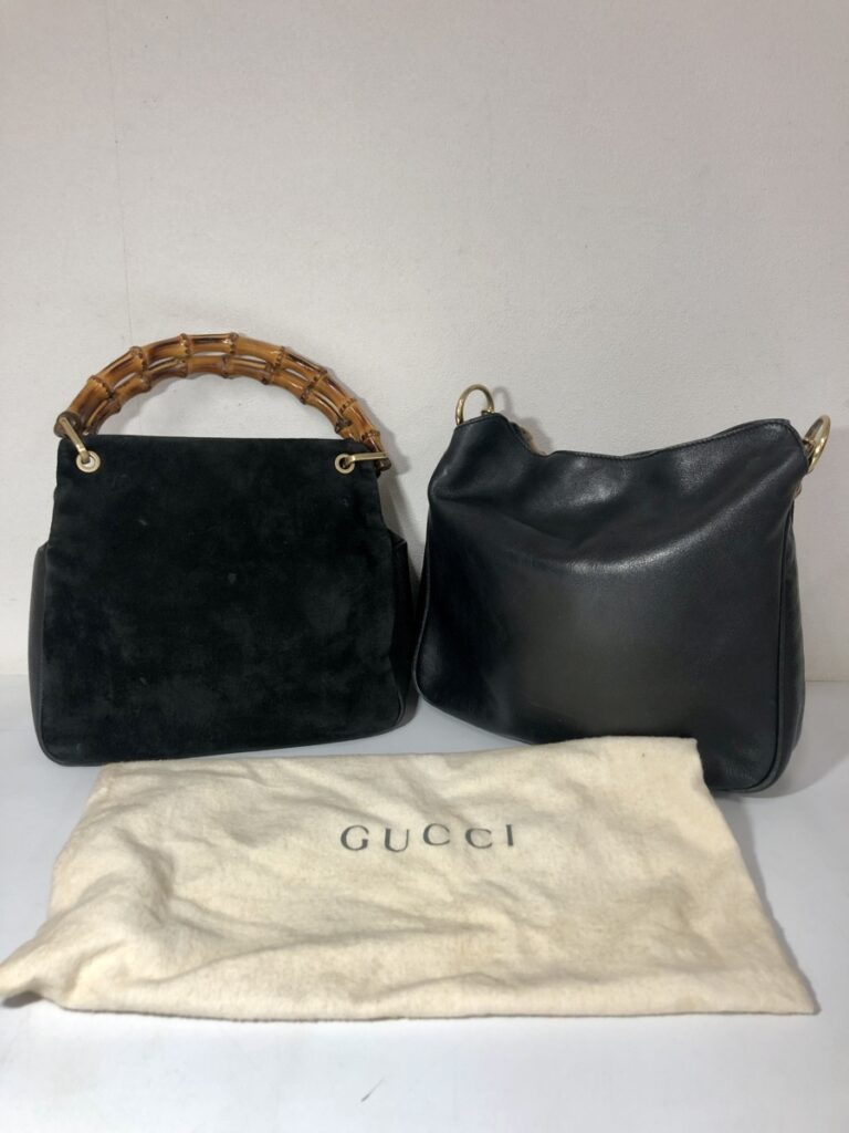 GUCCI グッチ ハンドバッグ 黒 ブラック レディース バンブー レザー 000・3444・0580 001・1638・002113