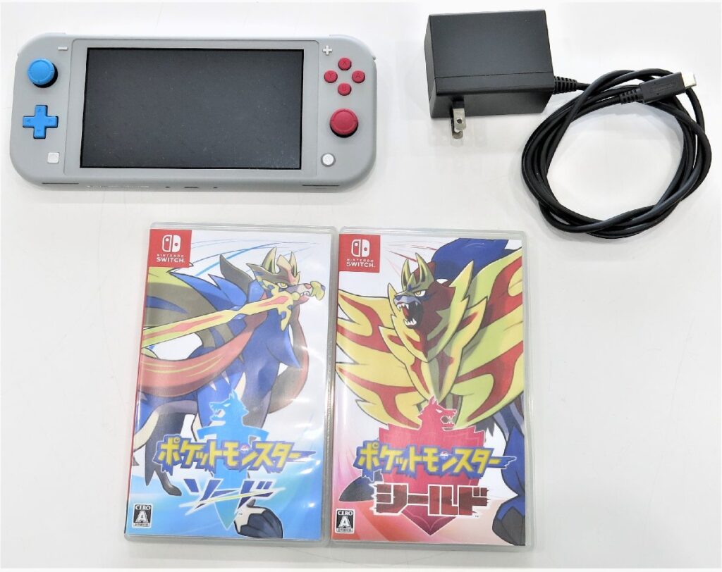 NintendoSwitchLite 本体ザシアン ザマゼンタ ポケットモンスター ソード シールド ソフト2点付き ポケモン