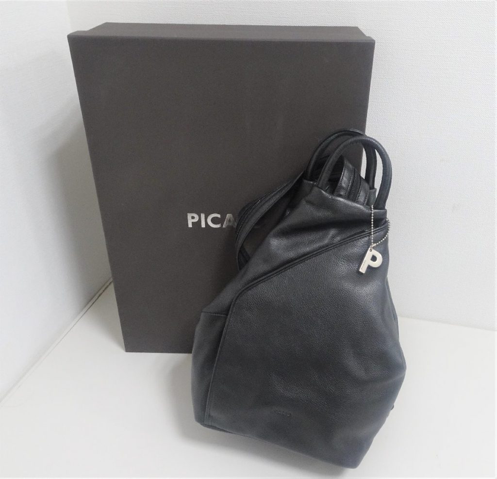美品 PICARD ピカード　2wayリュックサック レザー ブラック　バッグ