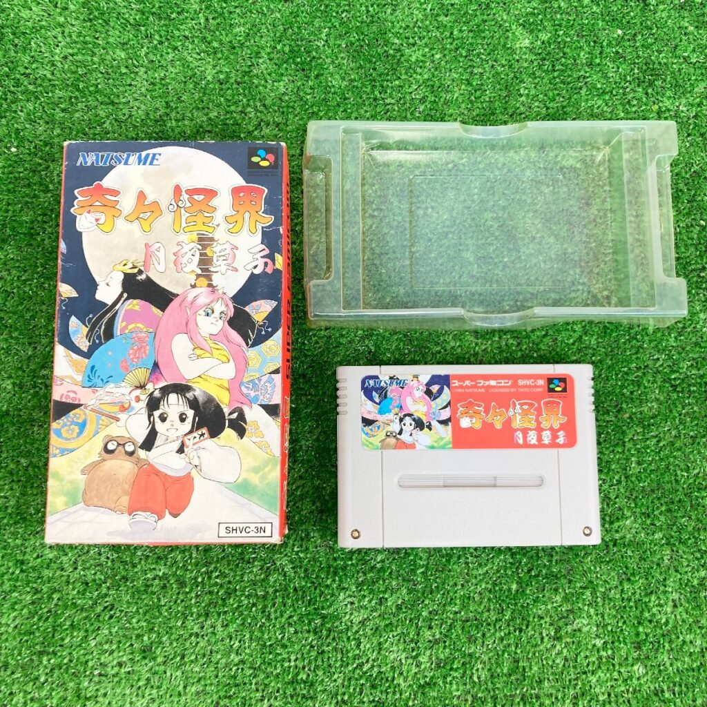スーパーファミコン スーファミ ソフト NATSUME 奇々怪界 月夜草子 外箱＆プラケース付属