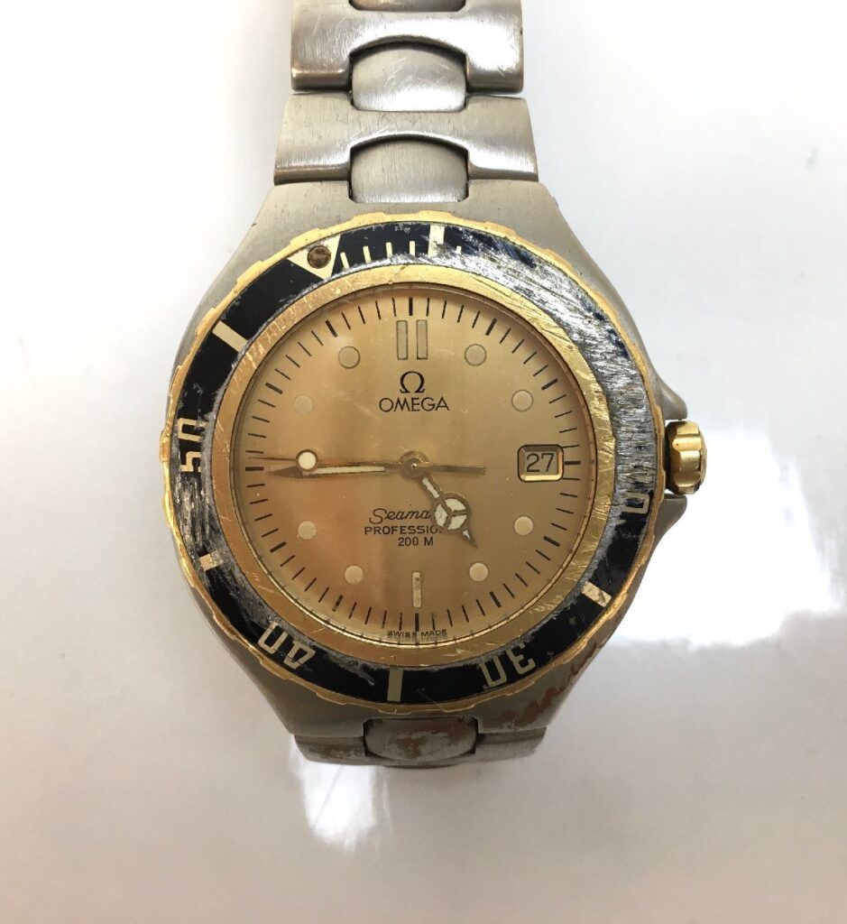 OMEGA オメガ シーマスター200m YGベゼル メンズ 腕時計 クォーツ