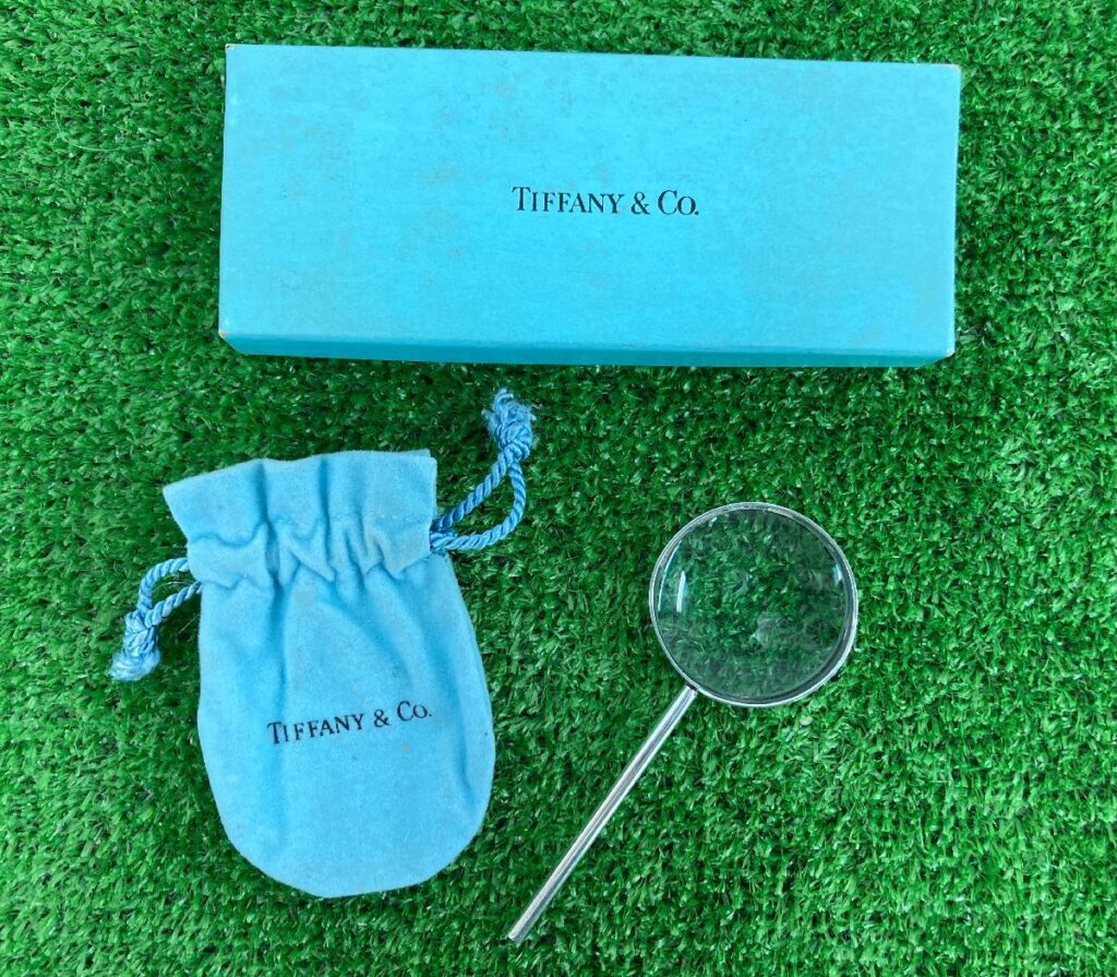 Tiffany ティファニー 手持ちルーペ SV925 虫眼鏡 収納巾着付