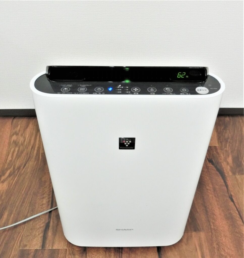 SHARP 2017年製 加湿空気清浄機 KC-G50-W ホワイト プラズマクラスター