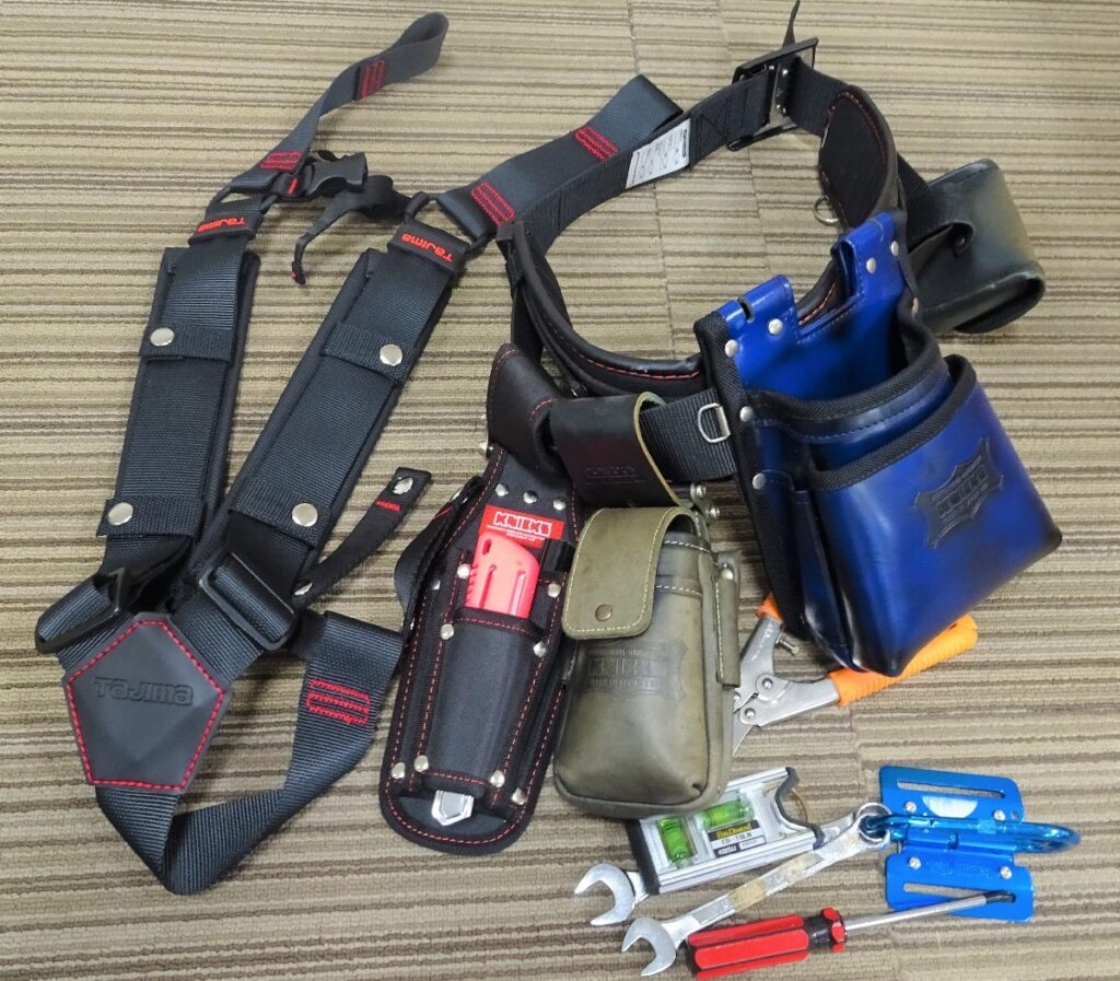 TAJIMA タジマ 安全帯 ベルト　ハーネス　腰袋　工具袋 　工具付