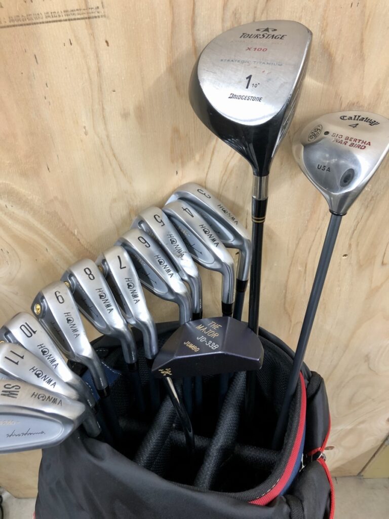 ゴルフバッグ HONMA クラブ パター ボール マーカー 手袋 クラブカバー TOURSTAGE BRIDGSTONE