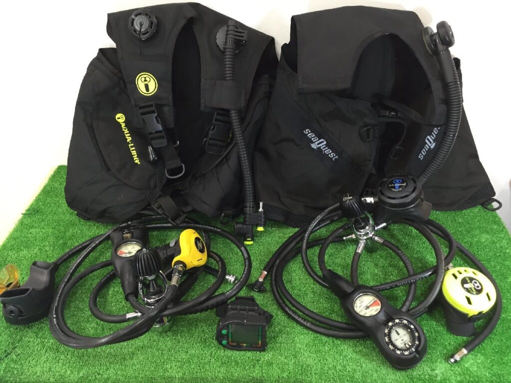 U.S.DIVERS レギュレーター/AQUA-LUNG メーター/OCEANIC ダイブコンピューター/BCジャケット ダイビング