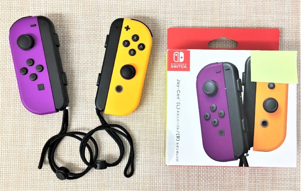【現状品】Nintendo Switch Joy-Con (L) ネオンパープル/(R) ネオンオレンジ