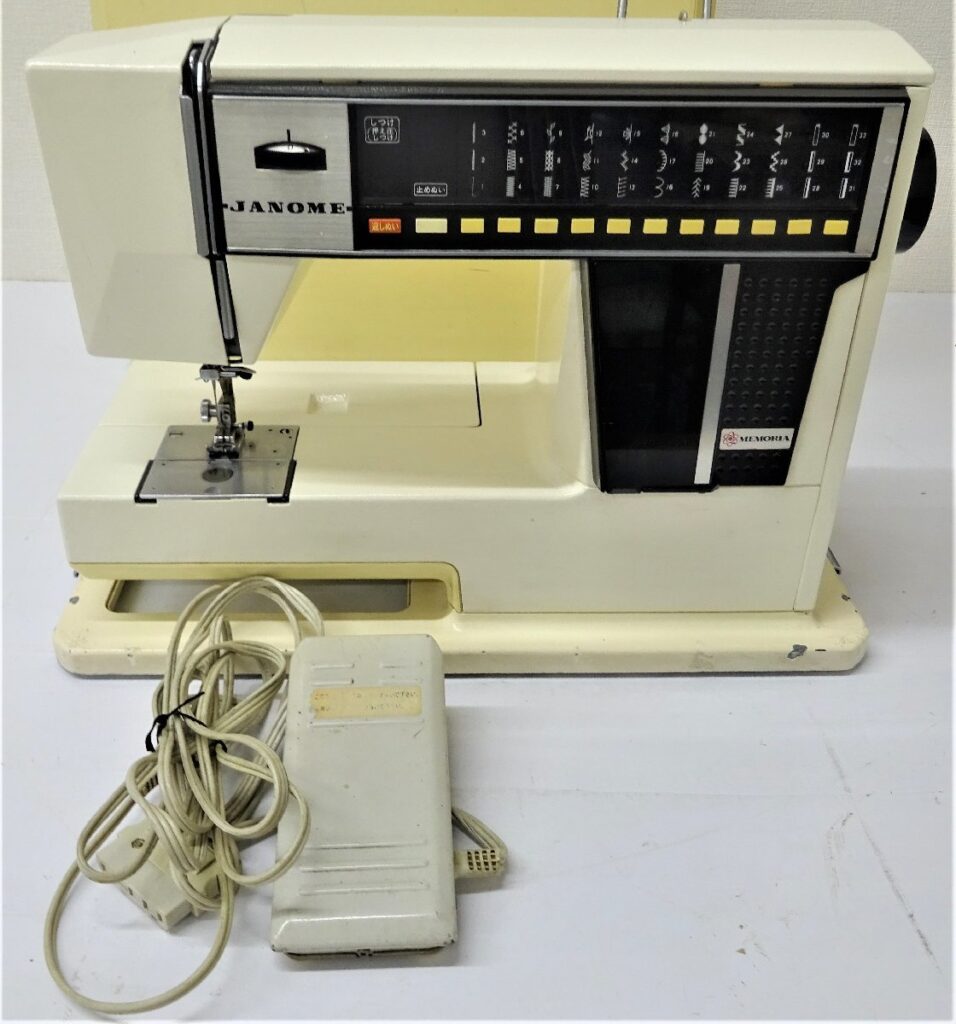 アンティーク ミシン JANOME ジャノメ MEMORIA メモリア MODEL5001 フットペダル付