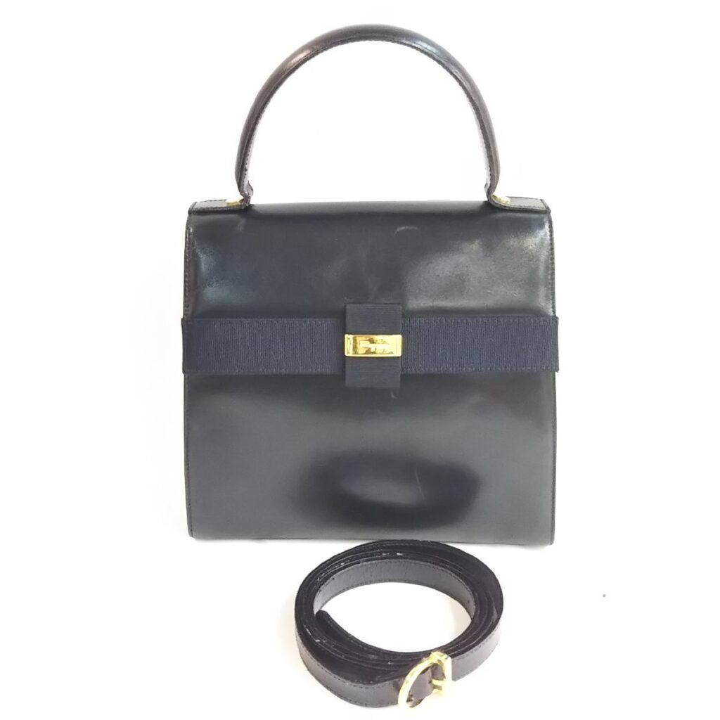 正規 Salvatore Ferragamo フェラガモ 2wayハンドバッグ 鞄