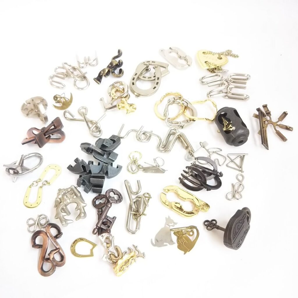 大量 知恵の輪いろいろまとめて 現状品