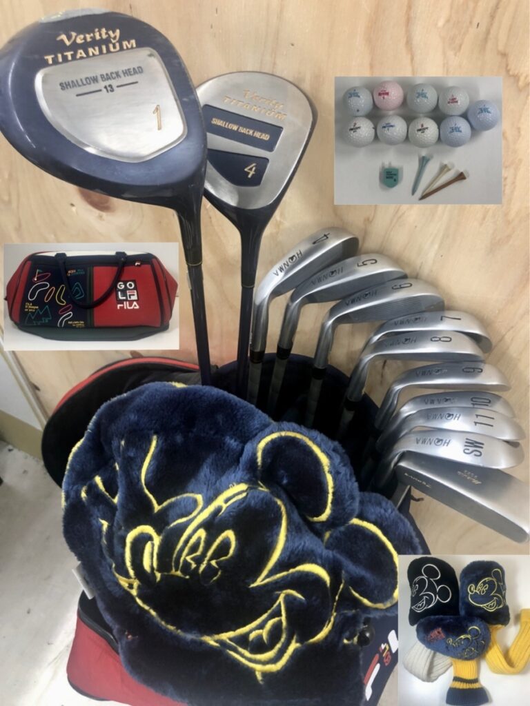ゴルフバッグ FILA フィラ HONMA ホンマ MIZUNO ミズノ クラブ パター マーカー クラブカバーミッキー ディズニー