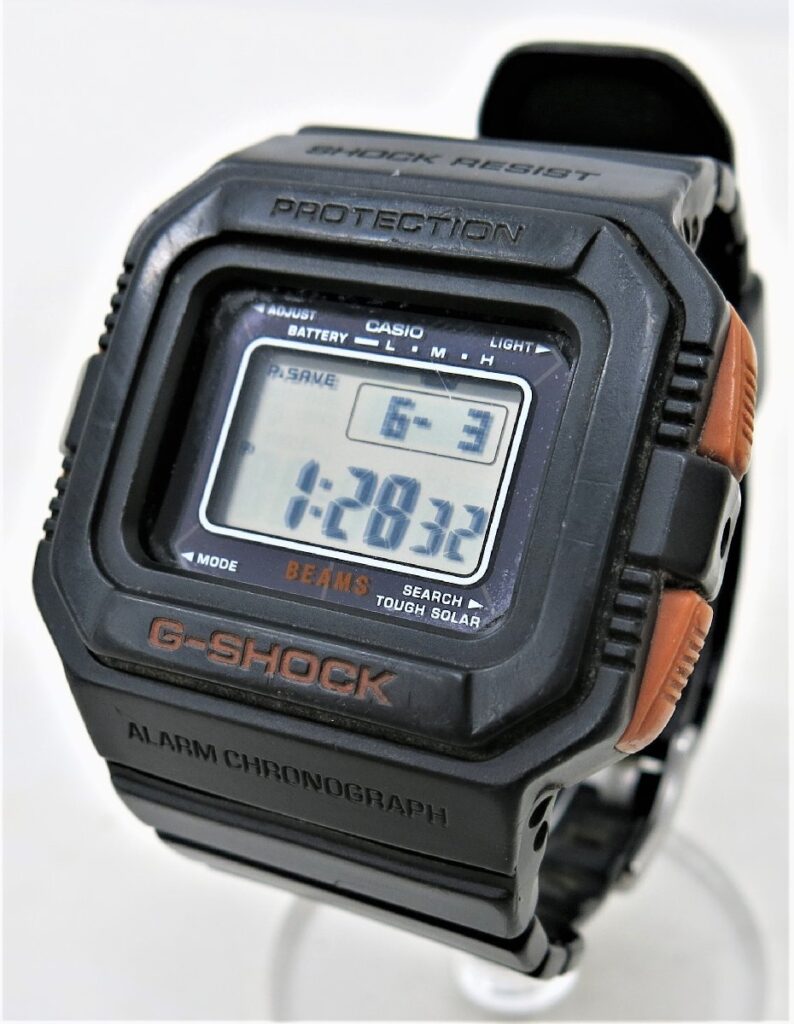 CASIO カシオ G-5500BE 腕時計 G-SHOCK Ｇショック BEAMS ビームス タフソーラー デジタル ブラック オレンジ