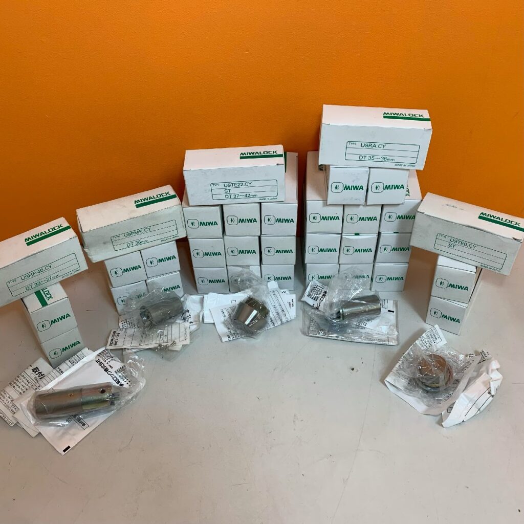 美和ロック U9シリンダー U9HP-40 U9PMK U9RA U9TE22 U9TE0 計33箱セット MIWA 36㎜ 37㎜ 38㎜ 42㎜ CY ST まとめ 大量