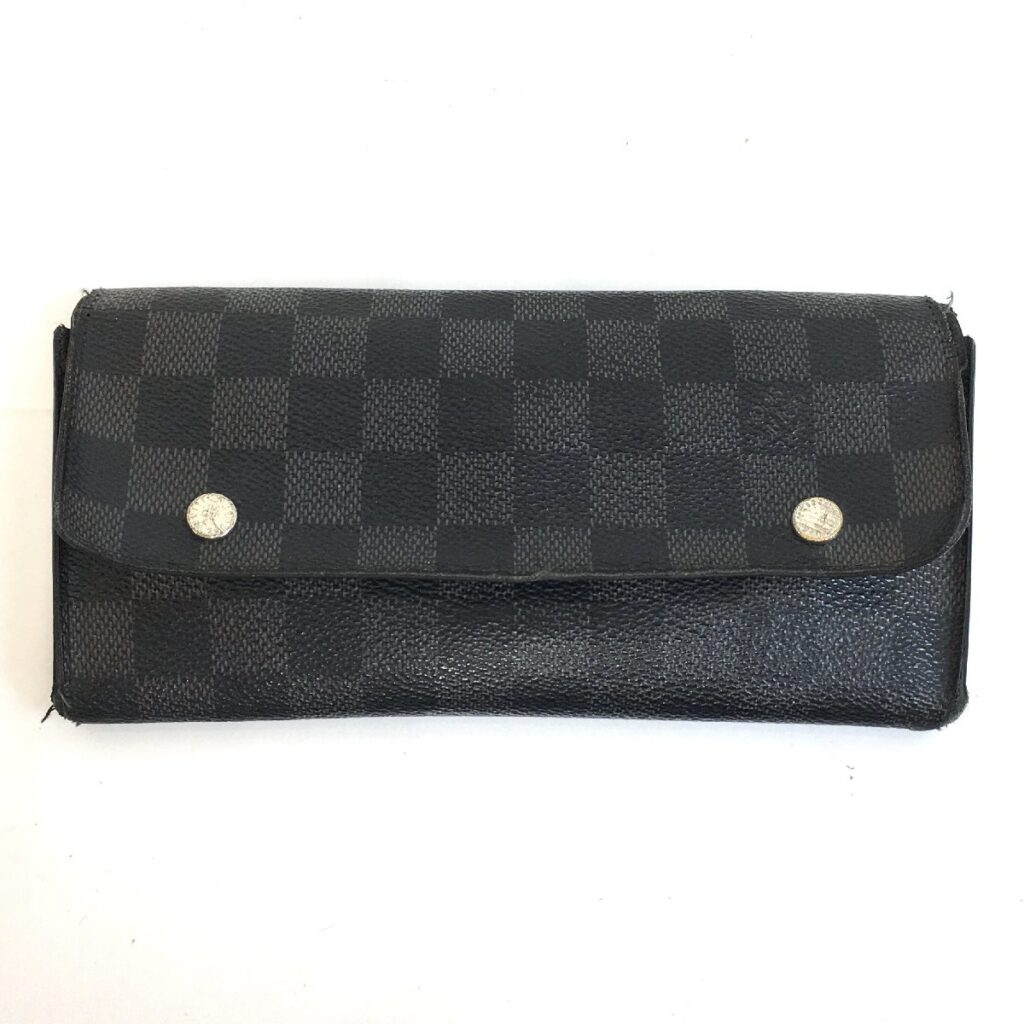 LOUIS VUITTON ルイヴィトン ポルトフォイユロンモデュラブル ダミエグラフィット 長財布 メンズ ジャンク品