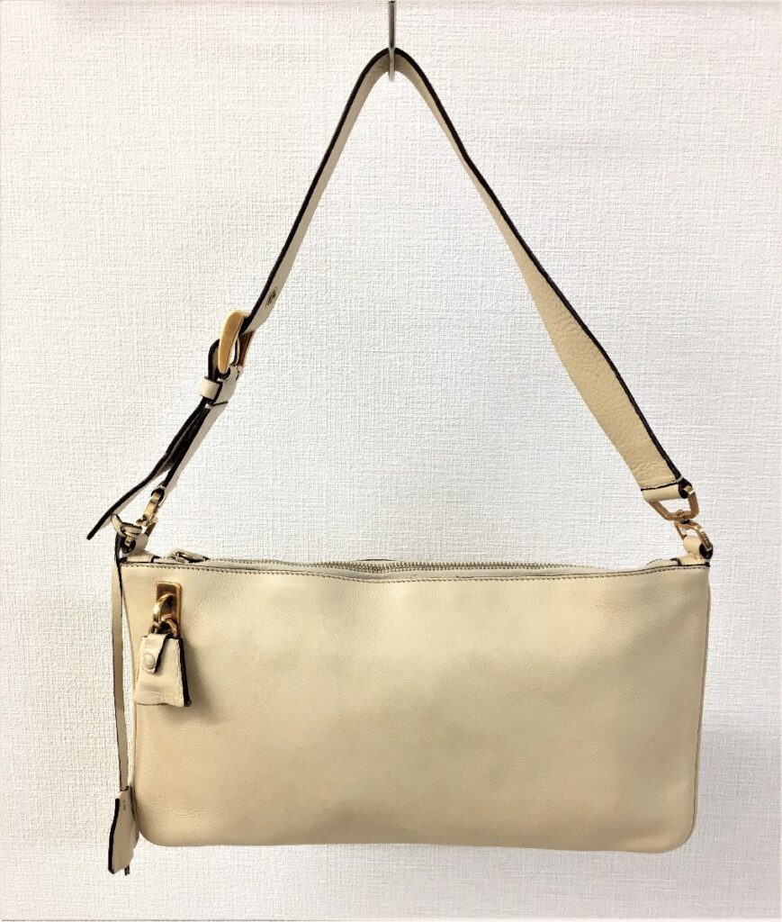 PRADA プラダ ワンショルダーバッグ レザー/ベージュ レディース