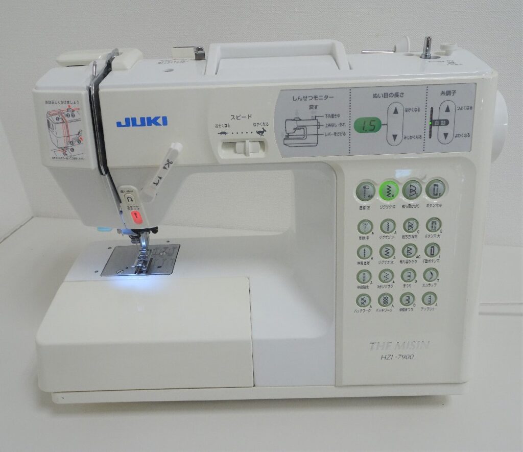 JUKI ジューキ Themisin Model HZL-7900 ジューキミシン 通電確認済み ケース付き