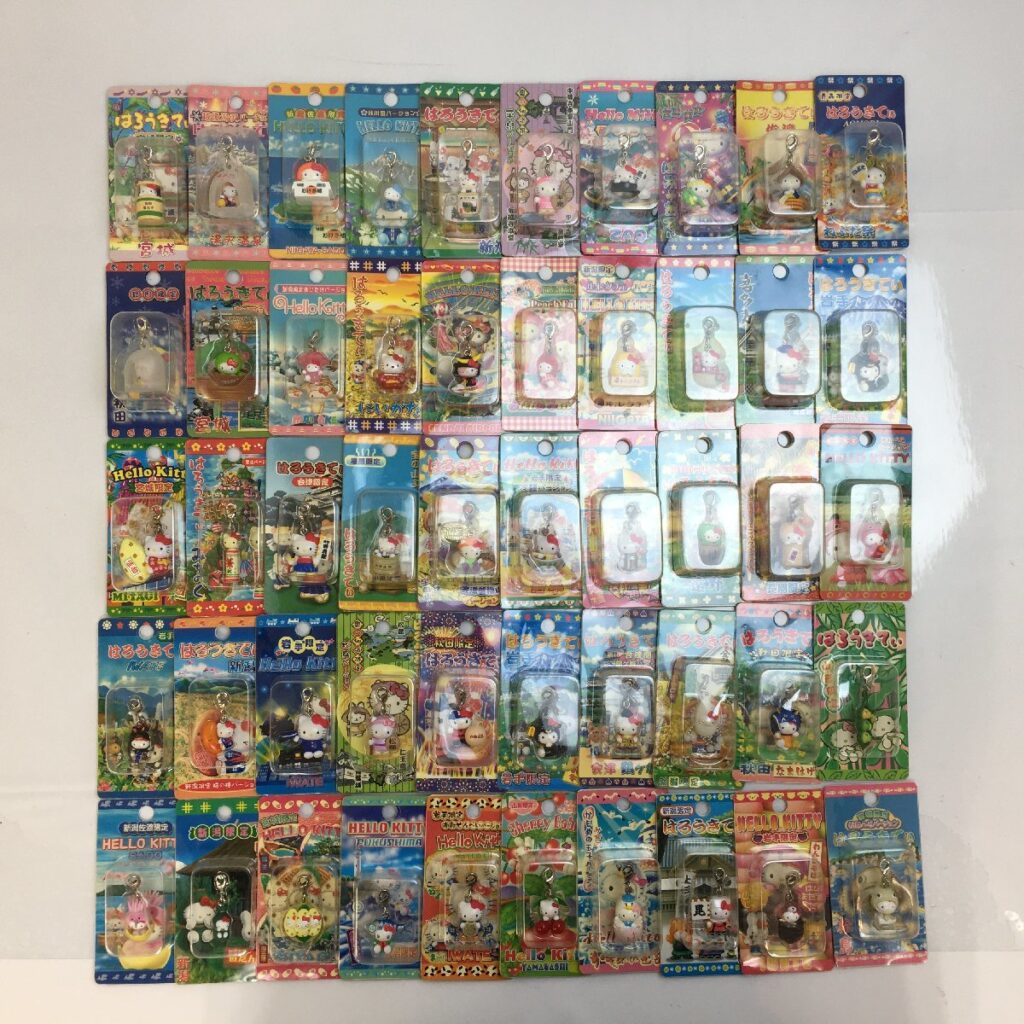 ⑥ご当地キティ ファスナーマスコット ハローキティ HelloKitty キーホルダー サンリオ　岩手　宮城　新潟　青森など