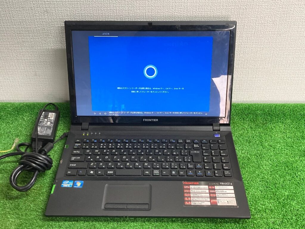 簡易通電確認済み　現状品　初期化済み　FRONTIER　ノートパソコン　FRNX516　Windows7　i5-3210M