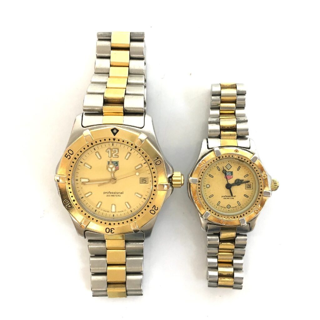 タグホイヤー 腕時計 200m ペア ゴールド WK1121 TAG HEUER クォーツ レディース メンズ