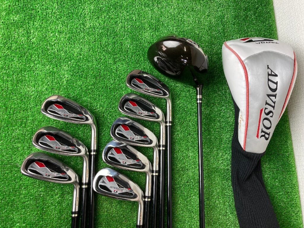 Daiwa　ダイワ　ゴルフクラブ　ADVISOR　A8　FLEX:R　9本セット　♯5~9　P.A.S　1U 10.5°　ゴルフ用品