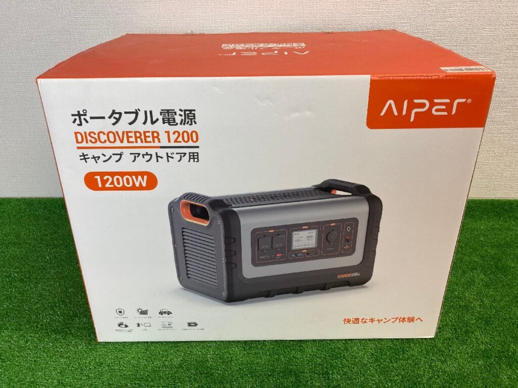 簡易通電確認済み　AIPER　アイパー　DISCOVERER 1200　ポータブル電源　バッテリー　369600mAh/1182Wh