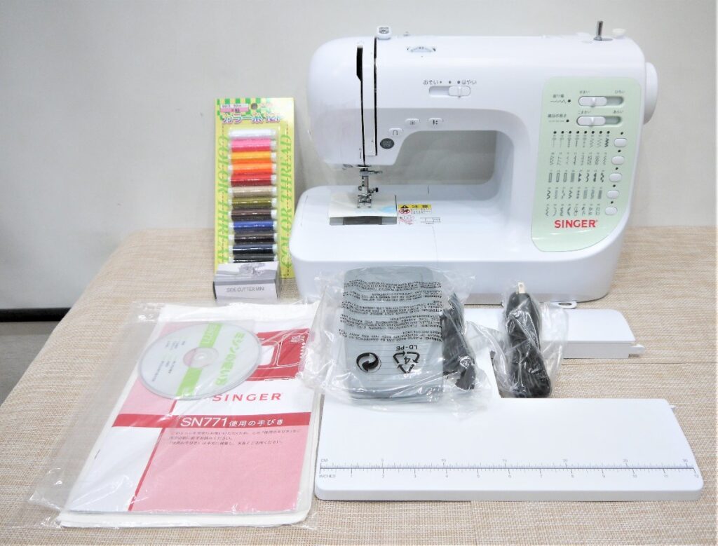 SINGER シンガー ミシン SN771 コンピューターミシン 付属品 取説付 動作確認済み ハンドメイド 手工芸