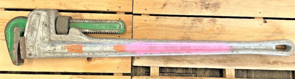 SUPER 大型アルミ製 パイプレンチ AP-900 設備 水道工事 配管工事 業務用