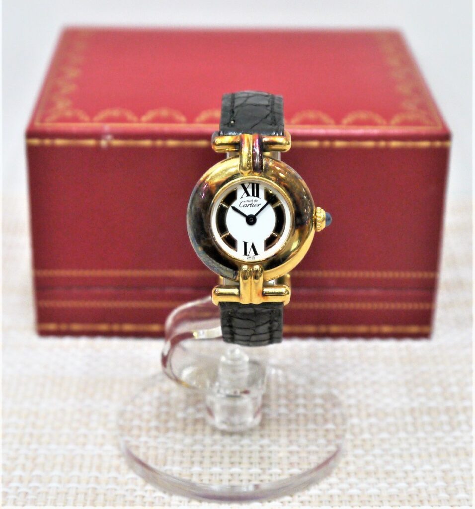 must de Cartier カルティエ VERMEIL ヴェルメイユ ARGENT 925 腕時計 クォーツ