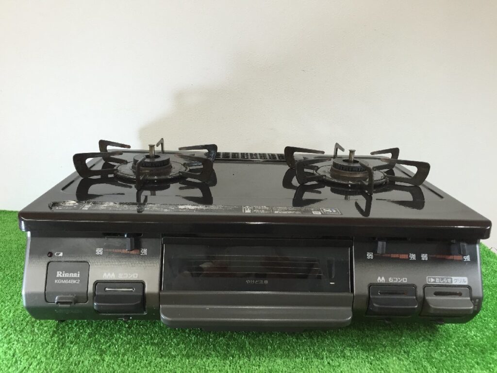 リンナイガスコンロ KGM64BK2L LPガス用 2018年製 RT64JH2