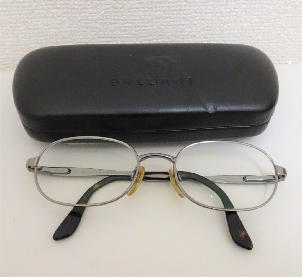 BVLGARI ブルガリ メガネ 101 108 54口19 140 M104695 MADE IN ITALY レンズ度入り　ケース付き