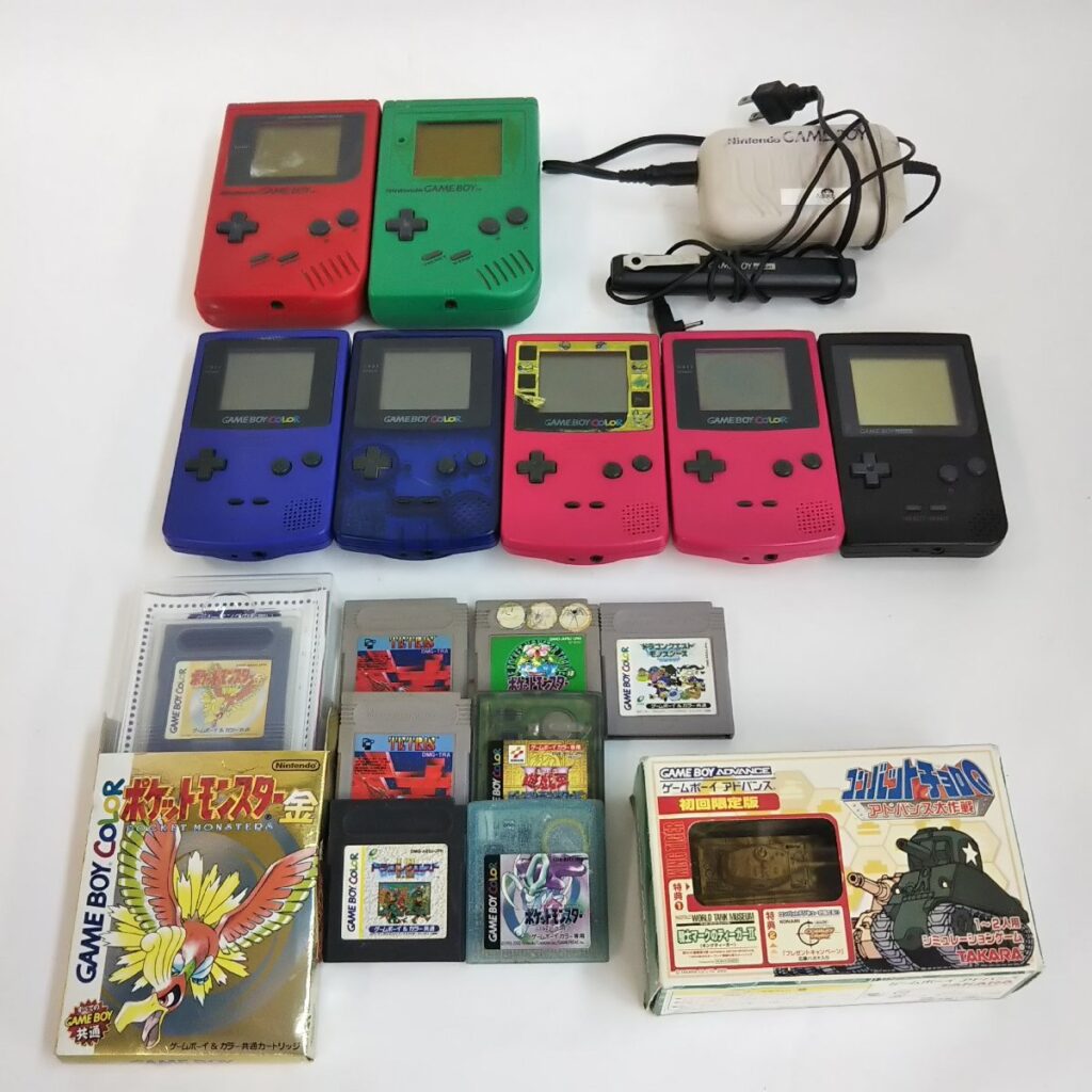 大量 ジャンク ゲームボーイ関連品いろいろまとめて 小型ゲーム機 ソフトなど ゲームボーイカラー 現状品