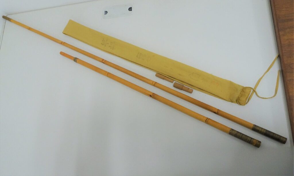 ヘラブナ釣り　竿掛　白寿　総藤巻　共袋付き　へら竿　竿掛け　竿受け釣り具　フィッシング