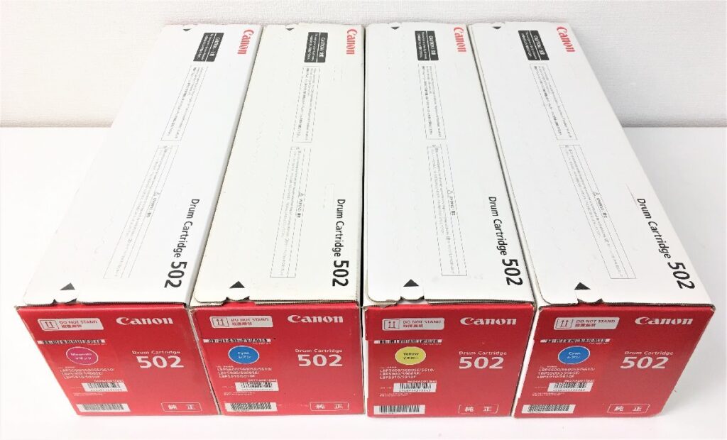 Canon キャノン 純正 ドラムカートリッジ 502 3色4本セット